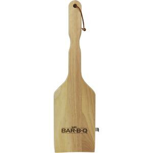 Mr. Bar-B-Q Oversized Design Premium Wood Grill BBQ Custom Fit Scraper & Brush